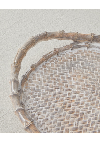 English Home Doris Dekoratif Tepsi 40,8x4,3x23,3 Cm Naturel