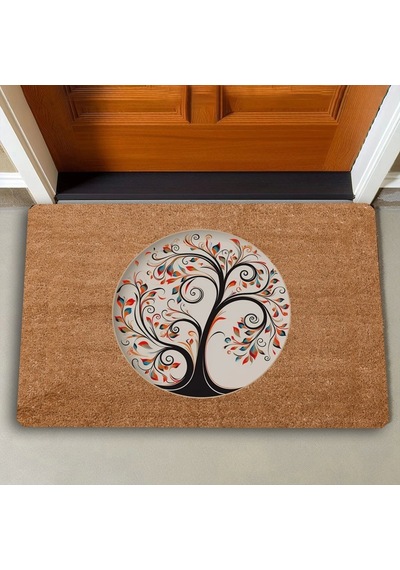 Valerine Life Dilek Ağacı Temalı Kapı Önü Paspası 45x70cm