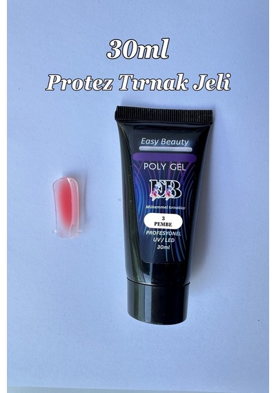 30ml Pembe Protez Tırnak Jeli Poly Jel Tırnak Uzatma Jeli Polygel Polijel Poly Gel Pembe