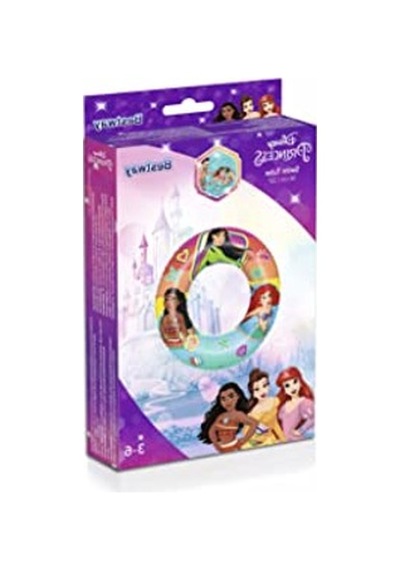 56 Cm Çapında Disney Prenses Temalı Yüzme Simidi, Su Eğlencesi İçin İdeal