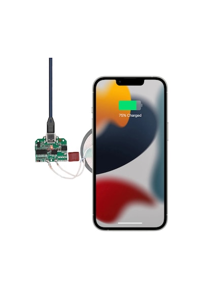 Kablosuz Şarj Modülü Type C 15w 5v 1a 9v 1.5a Mobil Akıllı Telefon Oyuncak Pil Şarj Qı Wpc V1.2.3 S