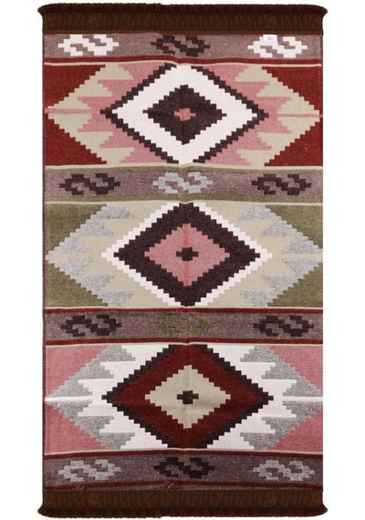 Bigghome Çift Taraflı Kilim, Makinede Yıkanabilir, Modern Desenli, 80 150 Cm, Sa1583b Desenli