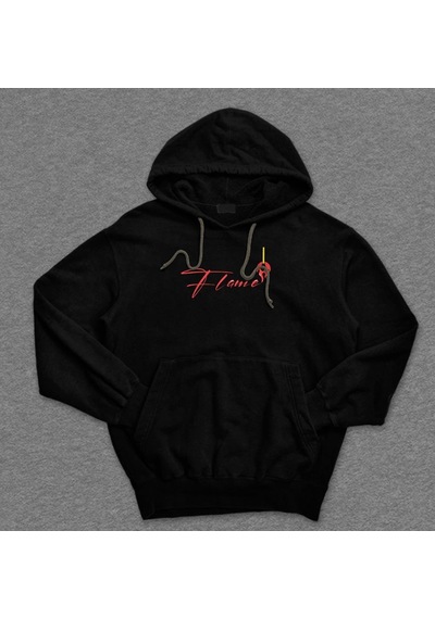 Flame Ateş Kibrit Retro Alev Sweatshirt Unisex Kapüşonlu Hoodie 001