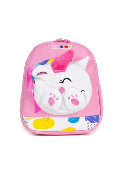 Sevimli Kedi Figürlü Anaokulu Çantası - Pembe #REF!
