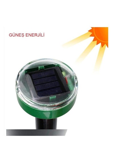 Solar Güneş Enerjili Haşerat Kovucu & Köstebek Yılan Akrep Fare Kovucu & Etkili Yöntem & Toprağa Saplamalı