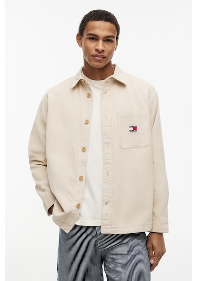 Tommy Hilfiger Tjm Brıck Cord Overshırt Ext Erkek Bej Gömlek - Dm0dm21698