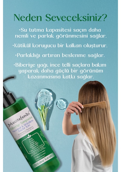 Mecitefendi Dökülme Karşıtı Biberiye Şampuanı 150 ML