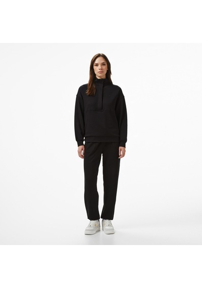 Nautica Kadın Siyah Regular Fit Sweatshirt Düz 57k605t Siyah