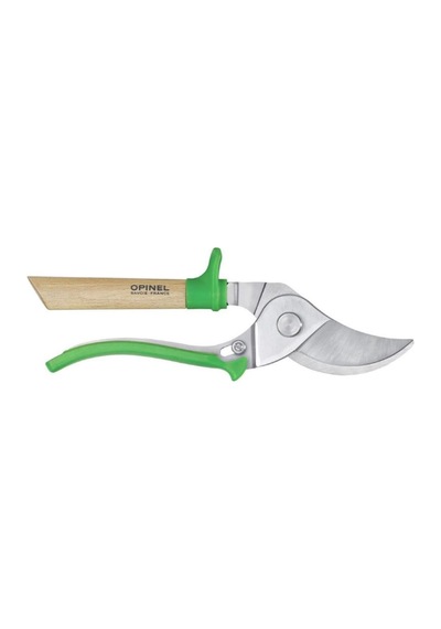 Opinel Ahşap Sap Bahçe Budama Makası Yeşil