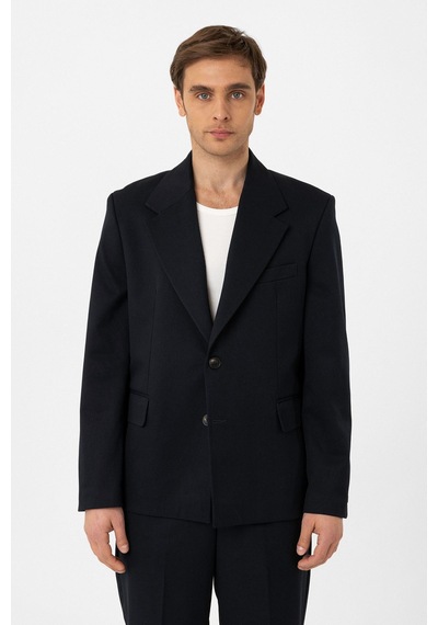 Antioch Relax Fit Erkek Blazer Ceket Lacivert