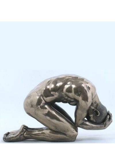 Veronese Nude Body Kapanmış Erkek Figür 24cm