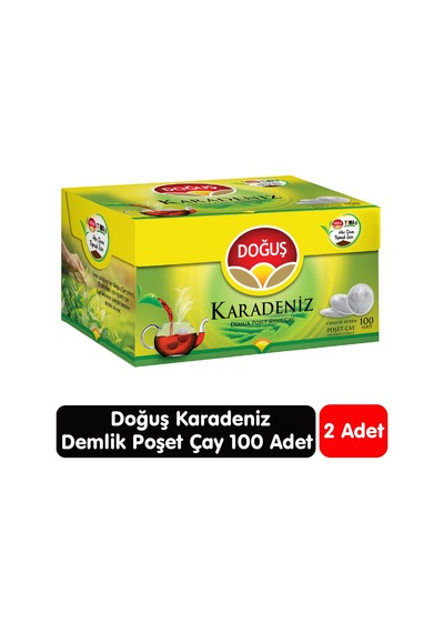 Doğuş Karadeniz Demlik Çay 100 Adet 2 Paket