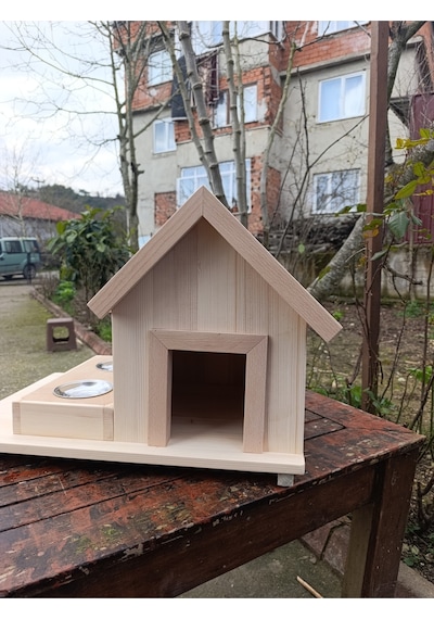 Doğal Ahşap Kedi Kulübesi Minik Dostunuza Sıcak Ve Güvenli Bir Yuva