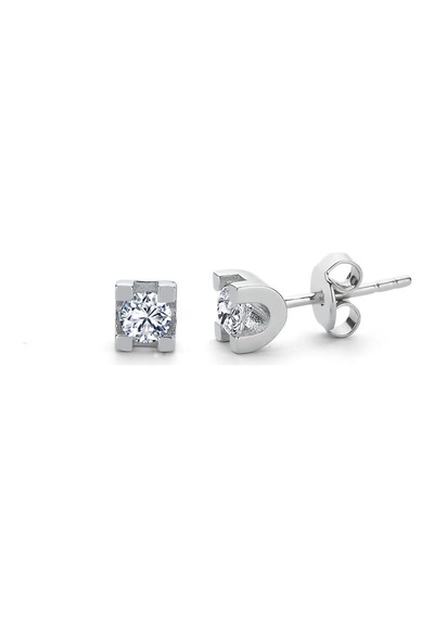 Mia Vento Mia Zirconia 0.60 Karat U Model Tektaş İkili Gümüş Set