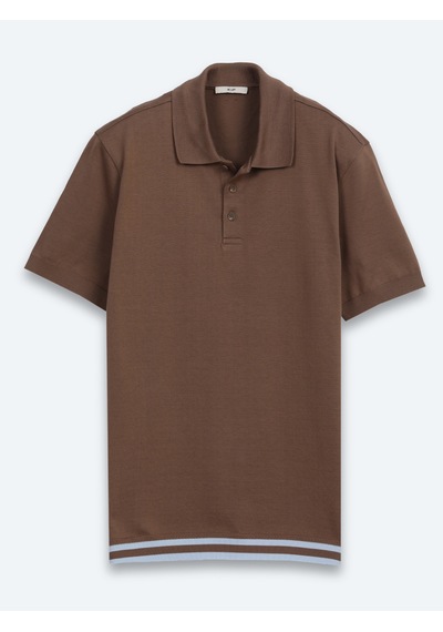 Kip Kahverengi Düz %100 Pamuk T-shirt "locale":"tr","value":"kahverengi" , "locale":"en","value":"brown"