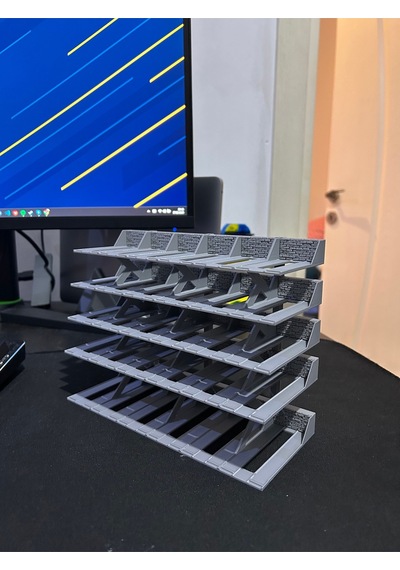 Hot Wheels Uyumlu 30 Araçlık Stand 1/64 Gri