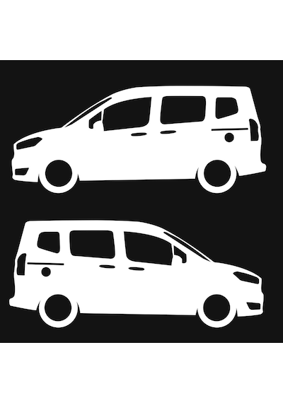 Ford Courier Sticker Araba Sticker Courier Gölge Sticker