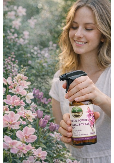 Tarm Petal Power Sprey Çiçekli Bitkiler İçin Bitki Besini Aminoasitli Ve Hızlı Etkili İçerik 500 ML