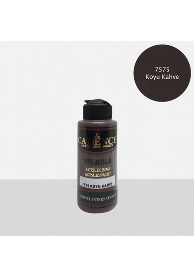 Premıum Akrilik Boya 7575 Koyu Kahve 120ml Koyu Kahve