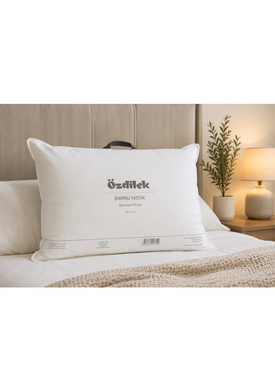 Özdilek Bambu Yastık 50x70 Cm Antialerjik, Nefes Alabilen, Yumuşak Ve Konforlu Uyku Yastığı +özdilek Sıvı Geçirmez Yastık Alezi Hediyeli Beyaz