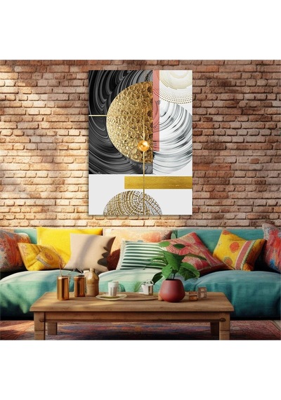 Gerçek Cama Baskı Sanat Temalı Tekli Cam Tablo 285 S247