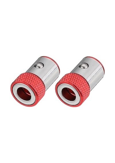 2 Adet Uç Mıknatıs Halkası Manyetik Vida Halka Tutucu 1/4 İnç Altıgen Şaft Tornavida Uçları İçin 0.35 CM