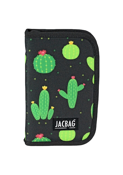 Jacbag Cover -sert Kapaklı Lastikli Kalem Kutusu Cover-kaktüs renkli