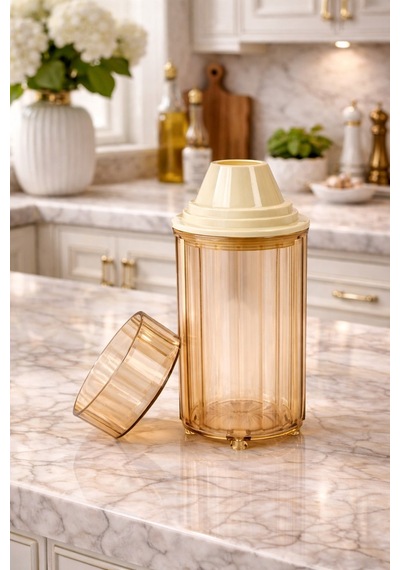 Decorev 3lü Erzak Saklama Kabı Br-6818 1300 Ml Kahverengi