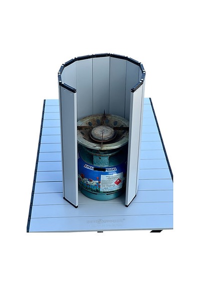 Piknik Tüpü Kamp Rüzgarlığı Alüminyum Xl Sekoutdoor Açık Gri