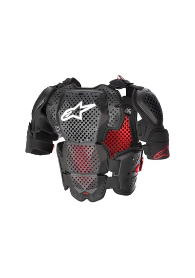 Alpinestars A-10 V2 Üst Gövde Koruma Siyah Beyaz Kırmızı