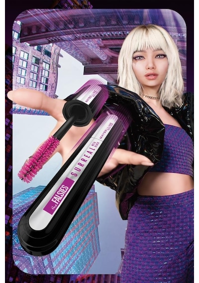 Maybelline New York Falsies Surreal Meta Black Maskara 001 Black