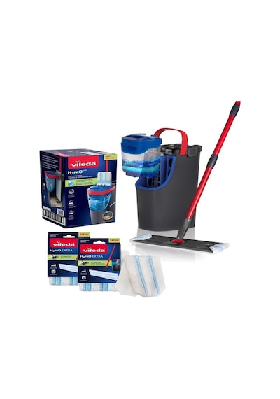 Vileda H2pro %100 Kirli Ve Temiz Suyu Ayıran Temizlik Seti Ve 2 Paket Yedek Mikrofber Mop