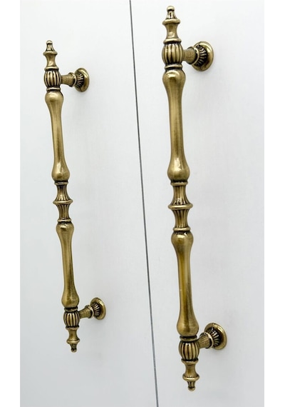 Şehzade Antik Sarı Mobilya Dolap Mutfak Çekmece Kulpu 160 Mm 16 Cm 2 Adet