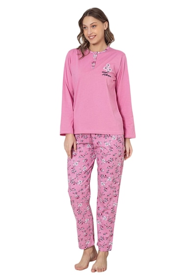 Abbas Erdem Erdem Pijama Takımı Dfn006 PEMBE