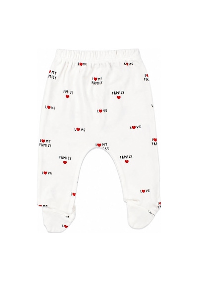 Bebegen Unisex Ekru I Love My Family Yazılı Puanlı 5'li Hastane Çıkış Seti Çok Renkli