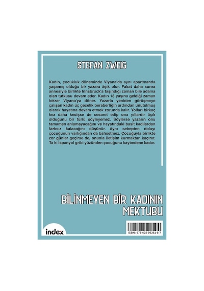 Bilinmeyen Bir Kadının Mektubu Yeni Çeviri / Stefan Zweig