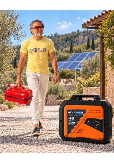 Wekstrom Germany 11 Litre Metal Yakıt Bidonu 1 Mm Sac, Genleşme Kapaklı, Benzin Mazot Yağ İçin, Kırmızı