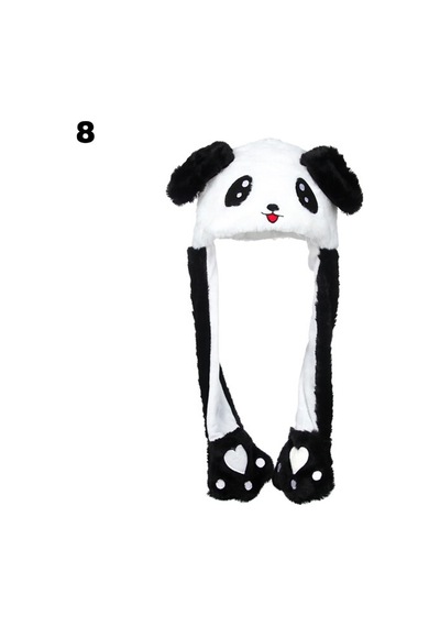 Panda Işıklı Kulakları Kalkan Şapka Tk-74