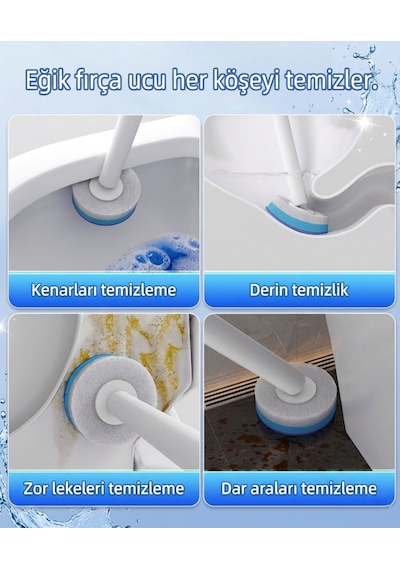 32 Adet 4 Paket Okyanus Premium Deterjanlı Tek Kullanımlık Tuvalet Temizleme Süngeri Duvara Mo