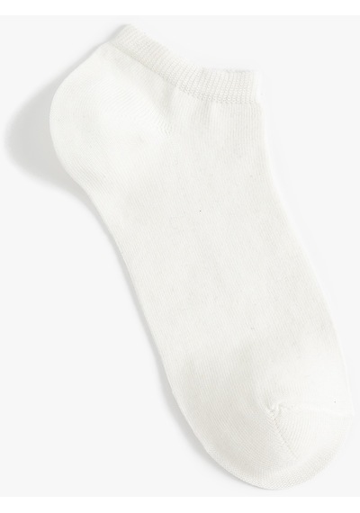 Koton Basic 5'li Patik Çorap Seti Çok Renkli Beyaz 4sak80298aa Beyaz