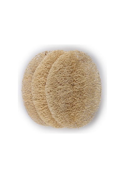 Lionesse Kabak Lifli Yüz Peeling Diski 3 Lü L-447 %100 Doğal, Cilt Yenileyici, Gözenek Arındırıcı