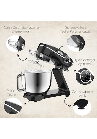 Schafer Neocast 1800 W 6 L Döküm Stand Mikser