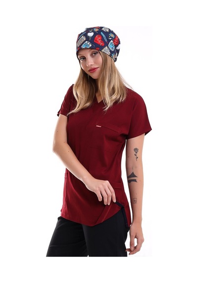 Bflex Soft Yarasa Kol Tek Üst - 6407 Bordo Soft-7384