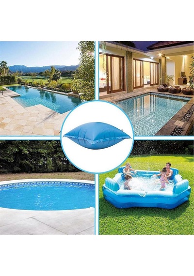 Yüzme Havuzu Hava Yastıkları Mavi Dayanıklı Yüzme Havuzu Örtüsü Şişirilebilir Yastık Yüzme Havuzları Şamandıra Newway G2055 Lila