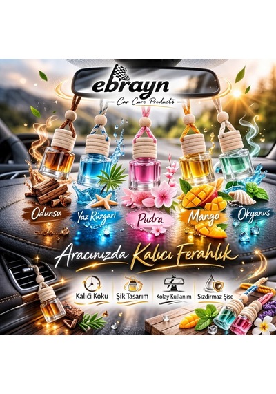 Ebrayn Dekoratif Ahşap Oto Kokusu Kavun 8 Ml