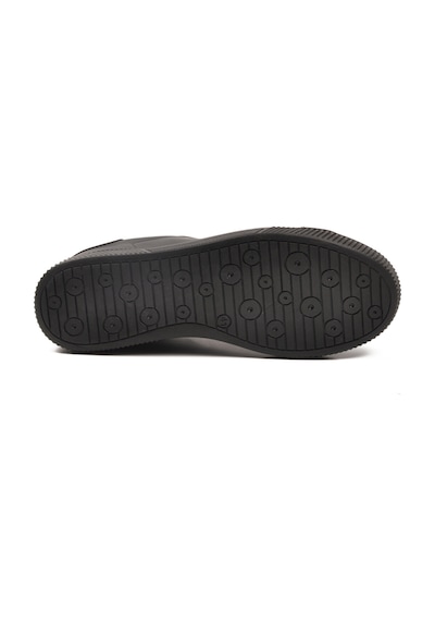 Ayk's Siyah Bağcıklı Hafif Cilt Erkek Sneaker Mota 600 M Siyah-siyah