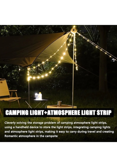 10 Metre Led Kamp Lambası Yeşil
