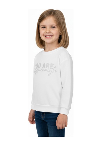Kız Çocuk Baskılı Sweatshirt Bgl-st05266 Ekru