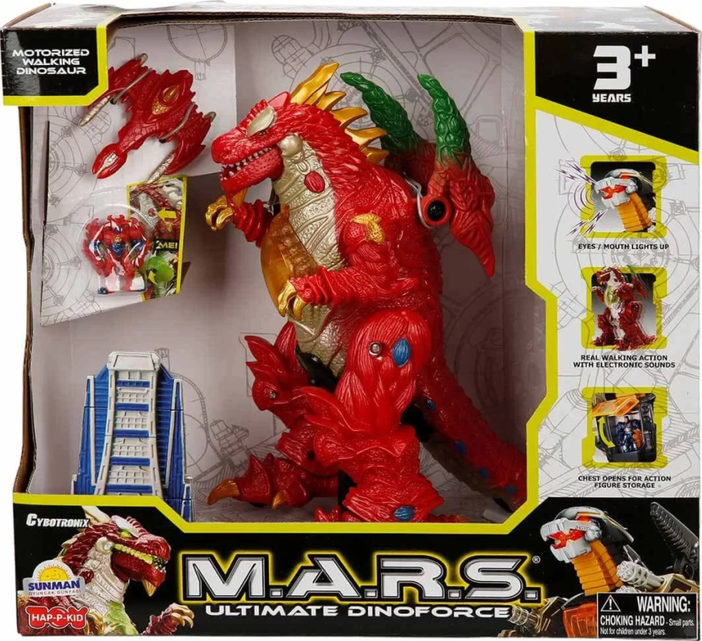 Mars Sesli Ve Işıklı Uzaylı Dinozor Çok Renkli