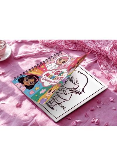 Girls Moments Bold And Easy 20 X 20 Cm Büyük Boyama Kitabı
